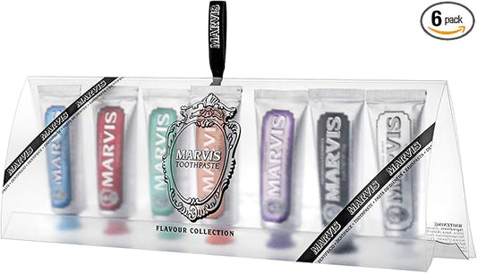 ⭐️Marvis Best Mini Collection Creme para dentes (6 sabores de 25 ml, 6 x 25 ml)