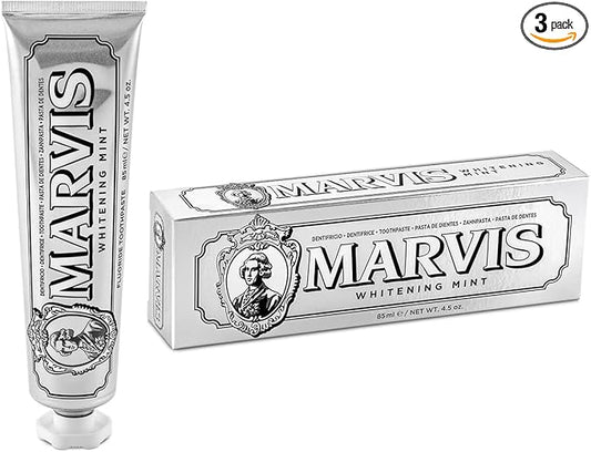⭐️Marvis Smokers Whitening Mint Toothpaste 3 x 85 ml Unissexo